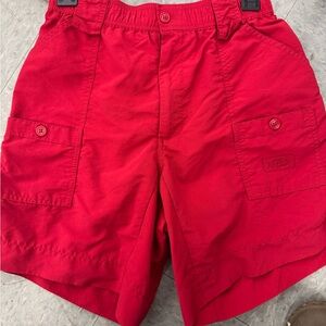 AFTCO Bright Red Cargo Shorts size 30